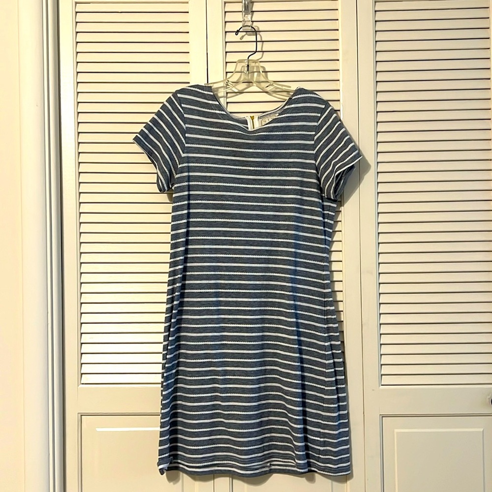 STS Nautical Stripe T Shirt Dress- Size Large